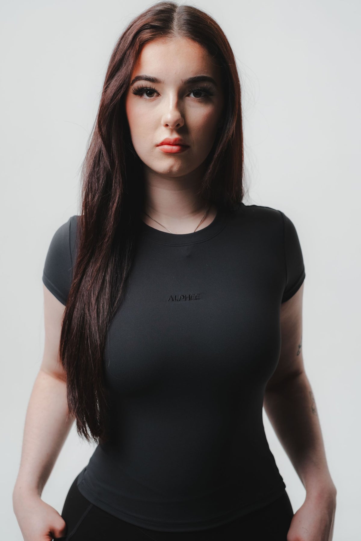 The Second Skin Tee - Sueded Black