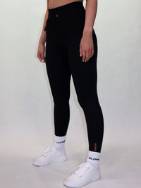 The Ribbed Full Length Tights - Black