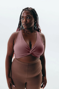 The Sporty Bra - Mauve Taupe